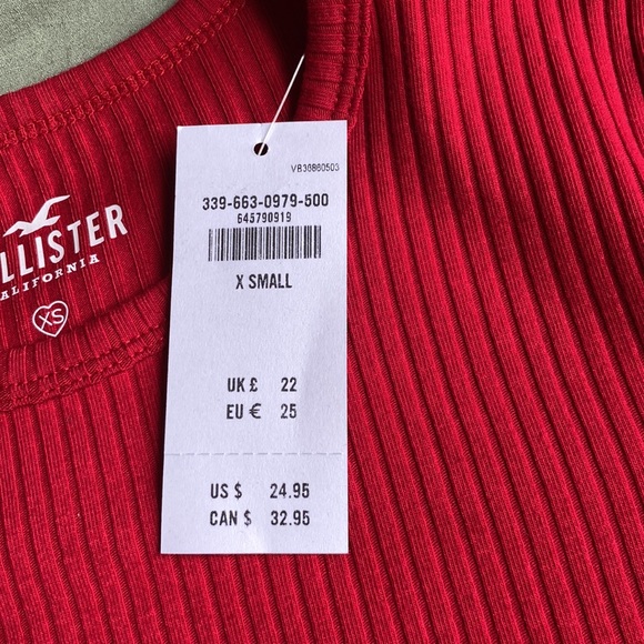 NWT!! Hollister Long Sleeve Cut Out Shirt — Size XS!! - Picture 5 of 7